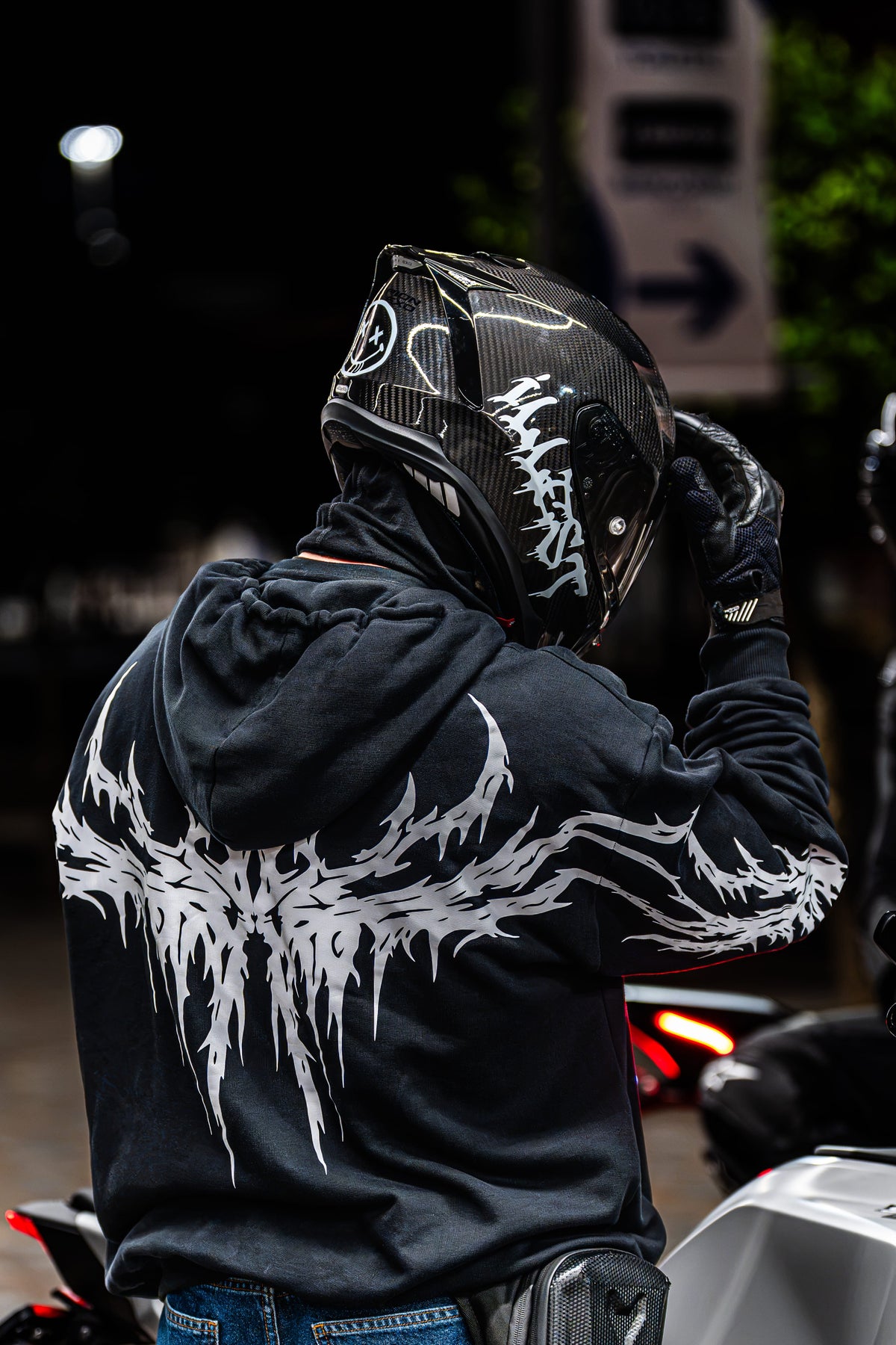 Phantom V1 - Reflective Oversized Hoodie